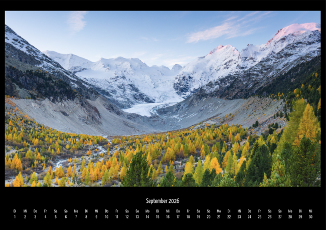 Schweizer Kalender 2026 - Wandkalender Format A3