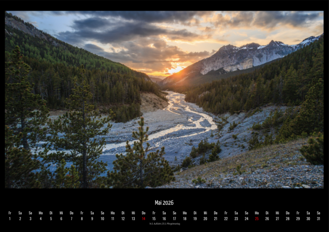 Schweizer Kalender 2026 - Wandkalender Format A3
