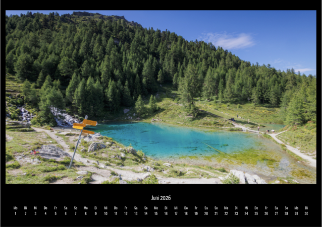 Schweizer Kalender 2026 - Wandkalender Format A3